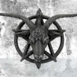 Baphomet Head Goat God Deity Pentagram Wall Plaque