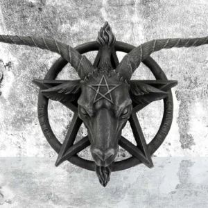 Baphomet Head Goat God Deity Pentagram Wall Plaque Baphomet Head Goat God Deity Pentagram Wall Plaque