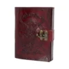 Lockable Red Leather Baphomet Embossed Journal Lockable Red Leather Baphomet Embossed Journal