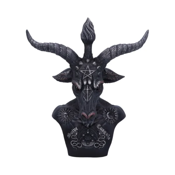 Celestial Black and Silver Baphomet Bust Celestial Black and Silver Baphomet Bust