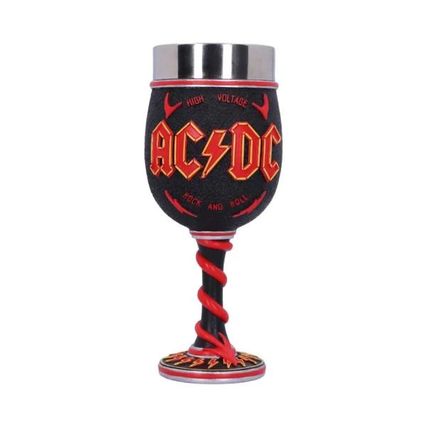 AC/DC High Voltage Rock and Roll Goblet Lighting Horns Wine Glass AC/DC High Voltage Rock and Roll Goblet Lighting Horns Wine Glass
