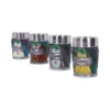 Lord Of The Rings Hobbit Tankard Set Metal Resin Collectible Four decorative *Lord of the Rings* hobbit-themed tankards representing Frodo, Sam, Merry, and Pippin.