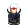Lord Of The Rings Snow Globe Black Collectible - Eye Of Sauron A detailed Lord of the Rings snow globe featuring the Eye of Sauron and Ringwraith figures.