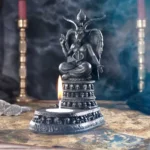 Gothic candle Holders - Exclusive Baphomet's Devotion Tea Light Holder 17cm