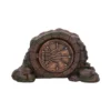 Ancient Stone Arch Sculpture Bronze Door With Tentacle Design Stone arch sculpture with bronze circular door featuring engraved tentacles and weathered ancient detailing.