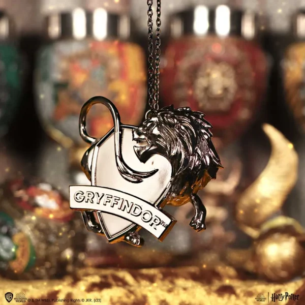 b6480x3-7.webp Harry Potter Gryffindor (Silver) Hanging Ornament