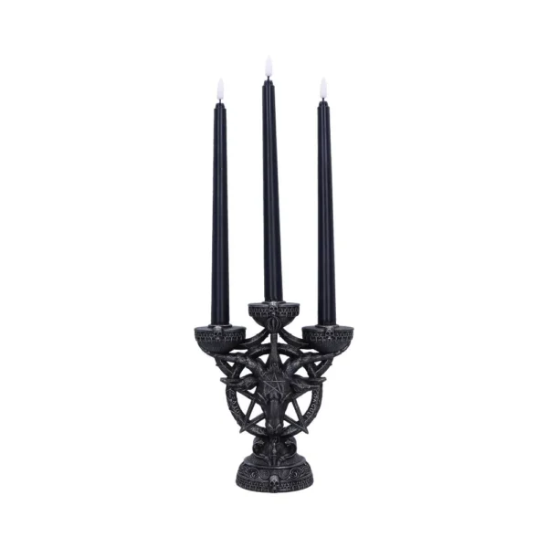 Baphomet's Radiance Candelabra with LED Candles Baphomet's Radiance Candelabra with LED Candles
