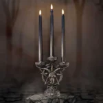 Unique Gifts From The Hidden Hatch. - Licensed Products and Gothic Gifts 6 Best Halloween Gifts for Adults. Gothic tableware: Fantasy candle Baphomet's Radiance Candelabra with LED Candles
