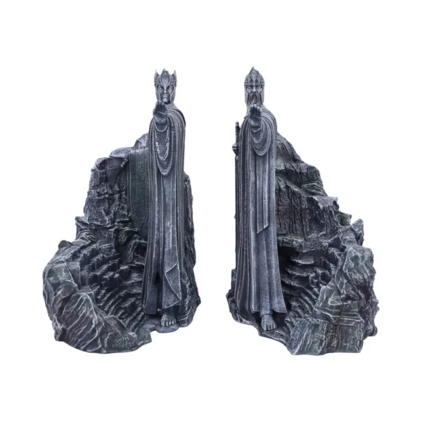 Argonath Stone King Statues Gray Sculpted Guardians Set Two detailed stone king statues inspired by the Argonath from The Lord of the Rings.