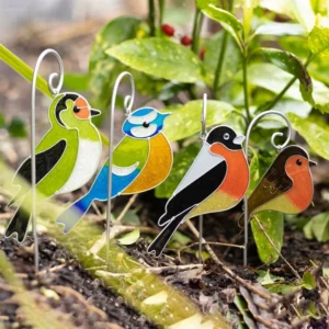 Bird Ornaments Green Blue Orange Bird Ornaments Green Blue Orange
