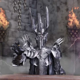 Dark Lord Sauron Silver Black Armor Lord of the Rings Sauron Bust. Dark Lord Sauron Silver Black Armor