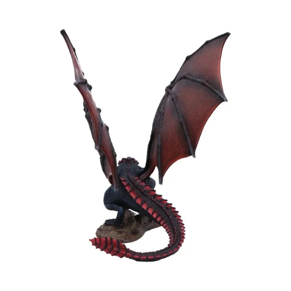 Game Of Thrones Resin Black Red Drogon Dragon Figurine 2 Highly detailed Game of Thrones Drogon dragon collectible figurine