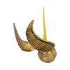 Golden Snitch Ornament Metal Gold Finish With Detailed Wings Golden Snitch ornament with detailed gold wings and hanging ribbon for Harry Potter fans.