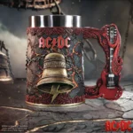Hells Bells Mug Stone Red Guitar