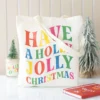 Holly Jolly Christmas Polyester Tote Bag