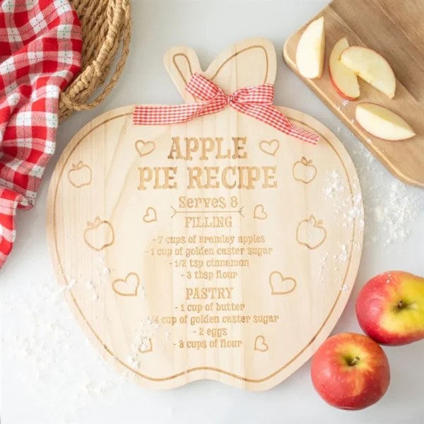 Apple Pie Recipe Serving Board 1 Apple Pie Recipe Serving Board
