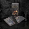 Tarot Familiars card deck with black cat artwork, candle, and mystical animal-themed tarot cards.