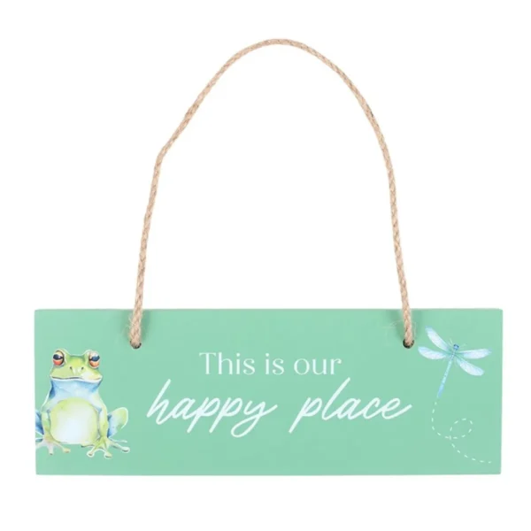 Light Green This is Our Happy Place Hanging Sign 2 Light Green This is Our Happy Place Hanging Sign