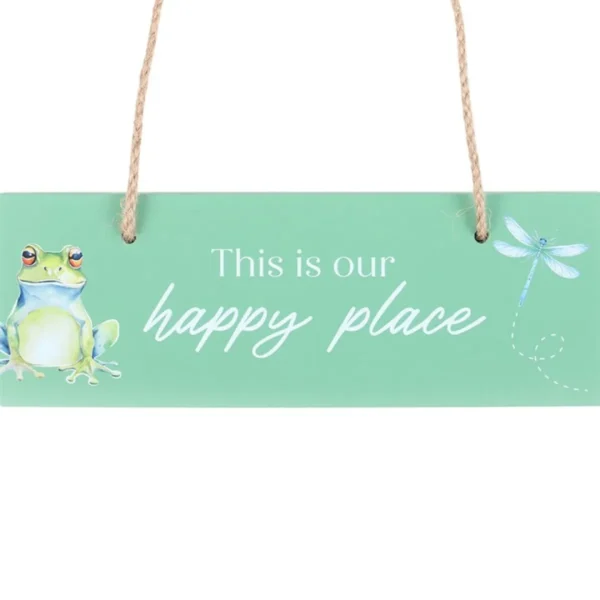 Light Green This is Our Happy Place Hanging Sign 3 Light Green This is Our Happy Place Hanging Sign
