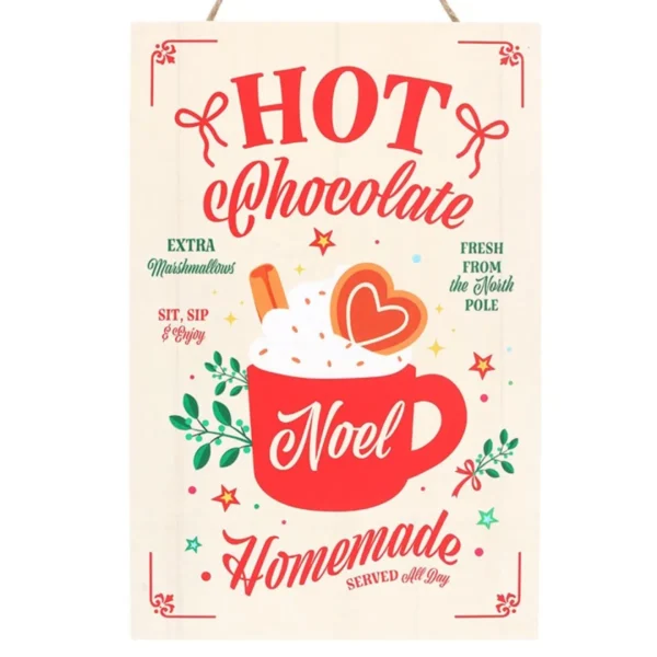 Homemade Hot Chocolate Hanging Sign 3 Homemade Hot Chocolate Hanging Sign