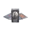 A gothic tarot card deck box featuring an angel illustration with ornate dark fantasy designs.