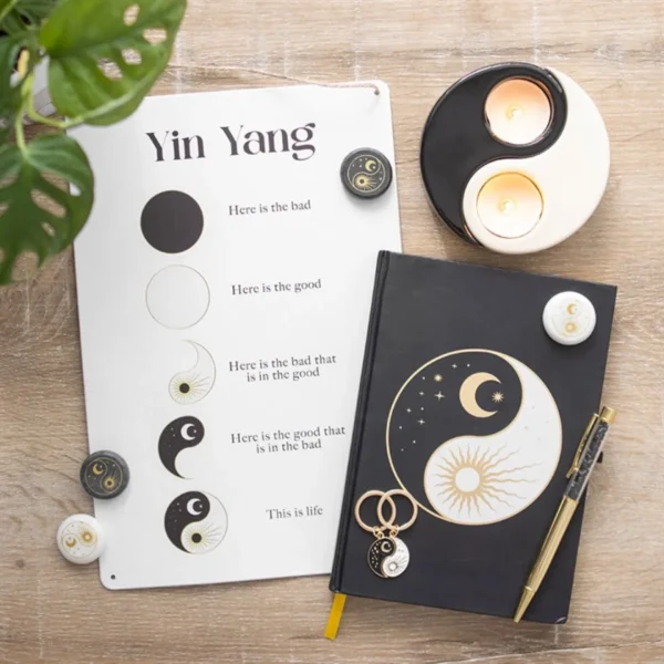 30cm Yin Yang Hanging Metal Sign 5 30cm Yin Yang Hanging Metal Sign