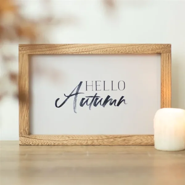 Hello Autumn Wooden Frame Sign 4 Hello Autumn Wooden Frame Sign
