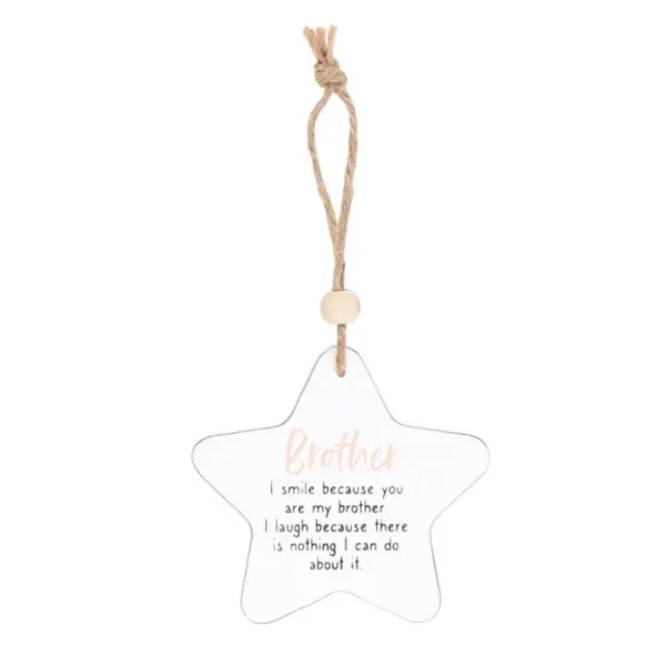 Brother Hanging Star Sentiment Sign 1 Brother Hanging Star Sentiment Sign