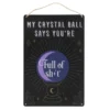 My Crystal Ball Says... Metal Sign