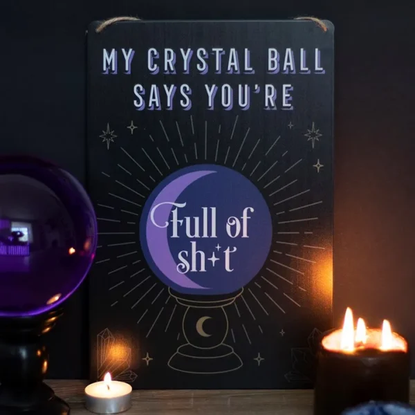 My Crystal Ball Says... Metal Sign 2 My Crystal Ball Says... Metal Sign