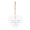 No Need To Knock Hanging Heart Sentiment Sign
