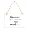Nice And Normal Family Hanging Sign
