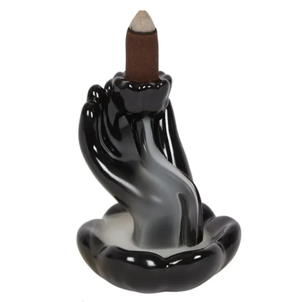 Hand & Lotus Flower Backflow Incense Burner 1 Hand & Lotus Flower Backflow Incense Burner