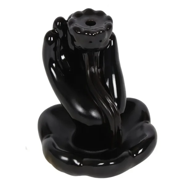 Hand & Lotus Flower Backflow Incense Burner 3 Hand & Lotus Flower Backflow Incense Burner