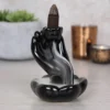 Hand & Lotus Flower Backflow Incense Burner 8 Hand & Lotus Flower Backflow Incense Burner