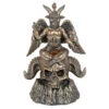 Gold Baphomet LED Backflow Incense Burner 6 Gold Baphomet LED Backflow Incense Burner
