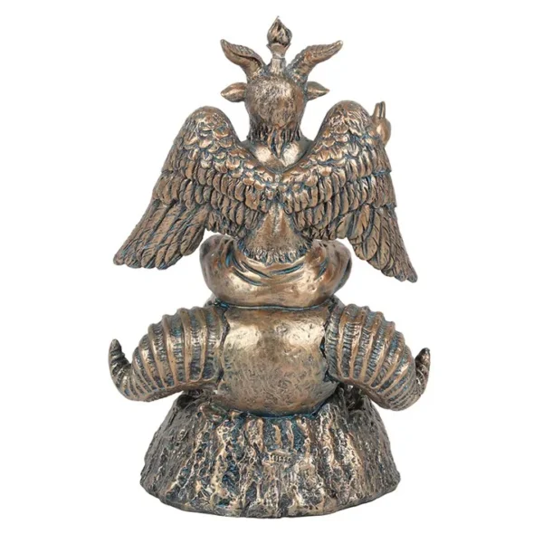 Gold Baphomet LED Backflow Incense Burner 3 Gold Baphomet LED Backflow Incense Burner