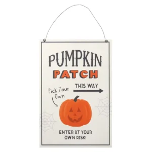 30cm Pumpkin Patch Hanging Sign