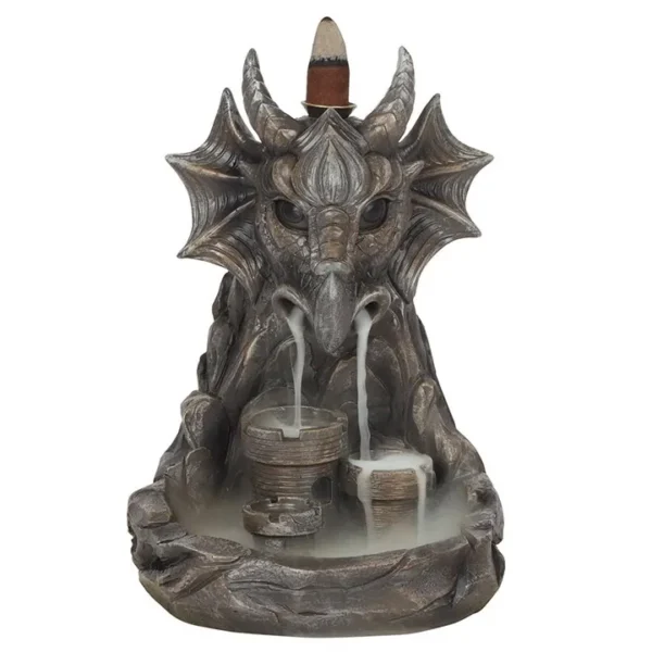 Grey Dragon Backflow Incense Burner 1 Grey Dragon Backflow Incense Burner