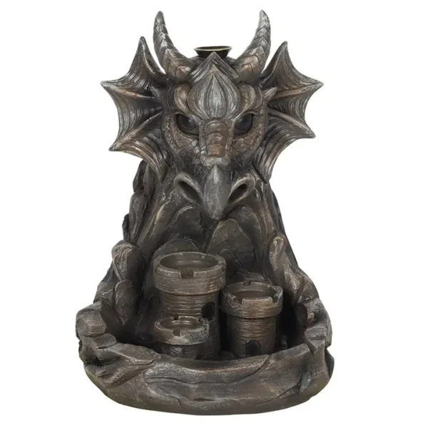 Grey Dragon Backflow Incense Burner 2 Grey Dragon Backflow Incense Burner