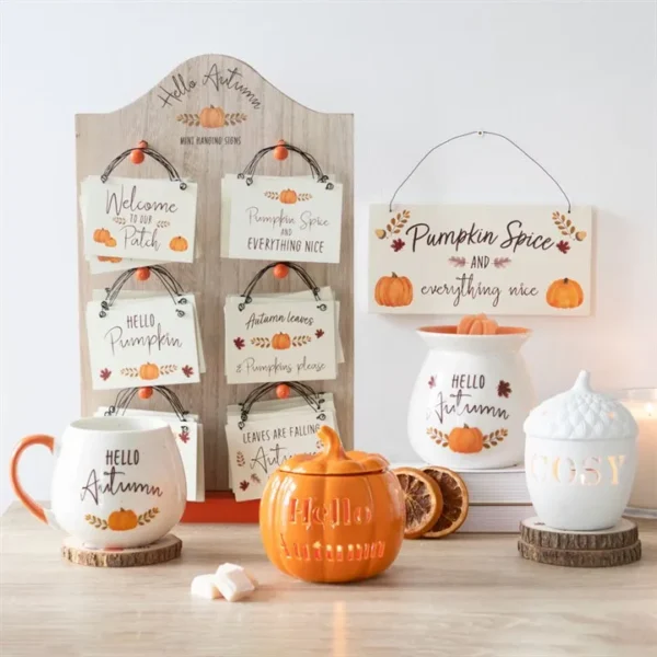 20cm Pumpkin Spice Hanging Sign 4 20cm Pumpkin Spice Hanging Sign