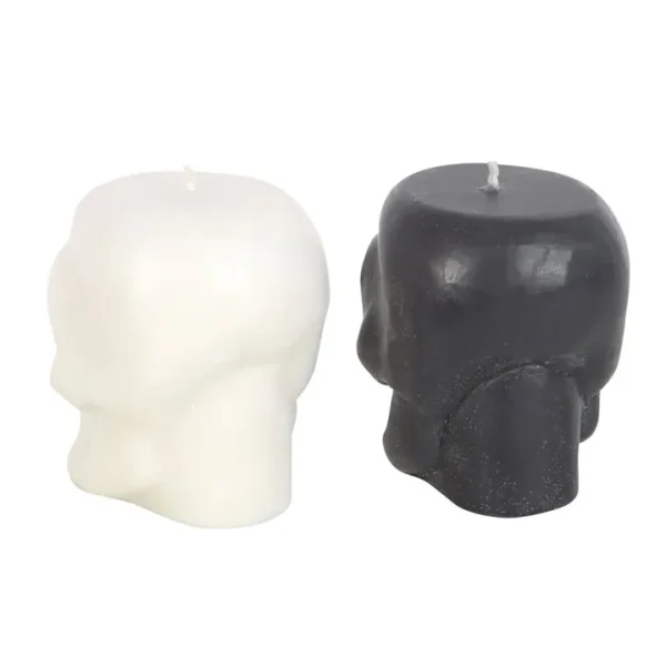 Set of 12 Opium & White Sage Skull Candles in Display 4 Set of 12 Opium & White Sage Skull Candles in Display
