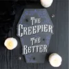 The Creepier the Better Coffin Shaped Sign 9 The Creepier the Better Coffin Shaped Sign