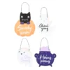 Set of 24 Mini Spooky Signs on Display 7 Set of 24 Mini Spooky Signs on Display