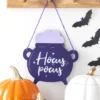Hocus Pocus Cauldron Shaped Hanging Sign 9 Hocus Pocus Cauldron Shaped Hanging Sign