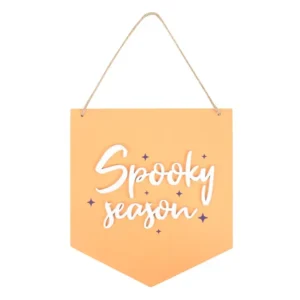 Orange Spooky Season Hanging Sign