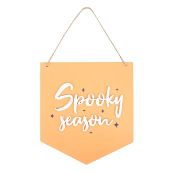 Orange Spooky Season Hanging Sign 1 Orange Spooky Season Hanging Sign