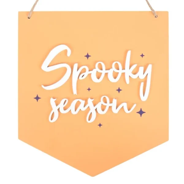 Orange Spooky Season Hanging Sign 2 Orange Spooky Season Hanging Sign