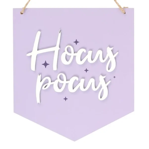 Purple Hocus Pocus Hanging Sign 2 Purple Hocus Pocus Hanging Sign
