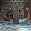 Assassins Creed Valhalla Resin Bookends Viking Longship Designhidden Hatch Officially Licensed Merchandise Assassins Creed Valhalla Resin Bookends Viking Longship Designhidden Hatch
